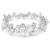 Constella bracelet Mixed cuts, White, Rhodium plated